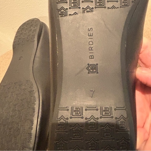 BIRDIES Sz 7 Slip On Slide Almond Toe Cap Ballet Glats Loafer Smooth Leather - Picture 8 of 12